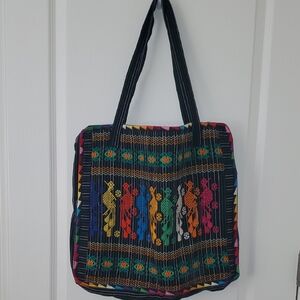 Colorful Patterned Tote Bag